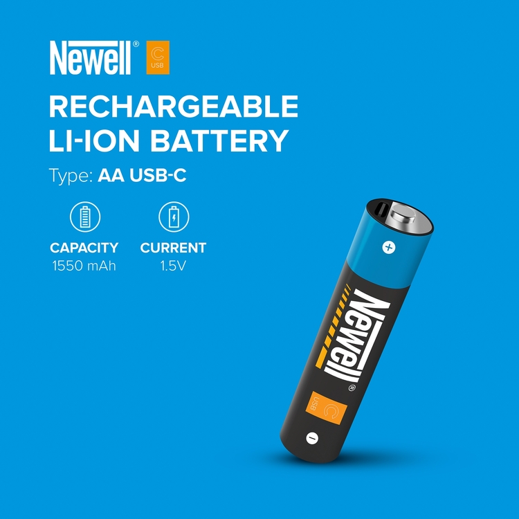 Akumulator Newell AA z wbudowanym USB-C 1550 mAh 2 szt. blister