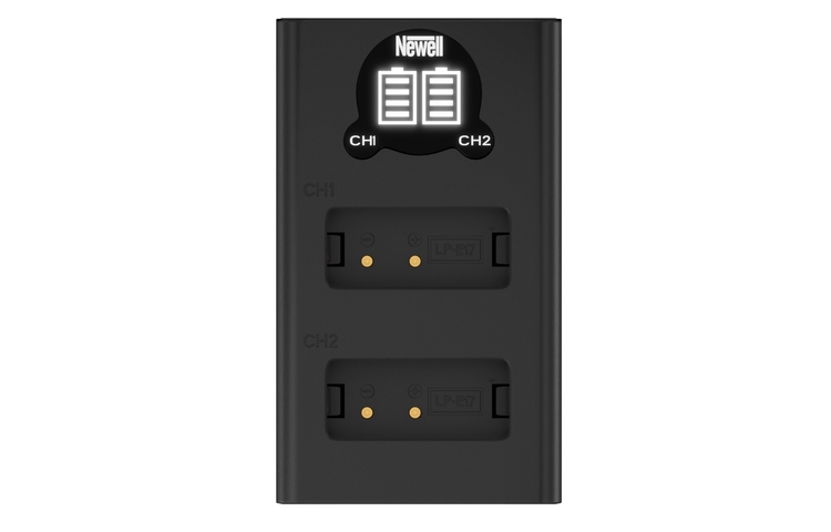 Zestaw Newell ładowarka i dwa akumulatory LP-E17 do Canon