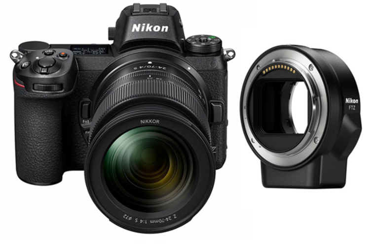 Nikon Z7 z 24-70mm f4 + adapter FTZ +Karta XQD64GB