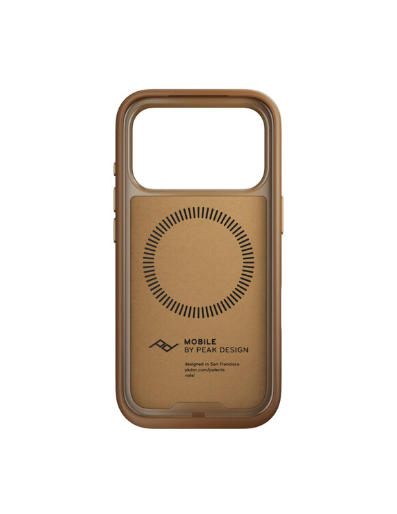 Etui Peak Design Mobile Everyday Clarino Case iPhone 17 Pro Tan - brązowy