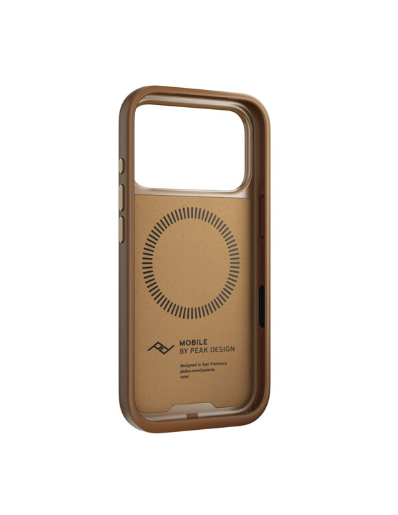 Etui Peak Design Mobile Everyday Clarino Case iPhone 17 Pro Tan - brązowy