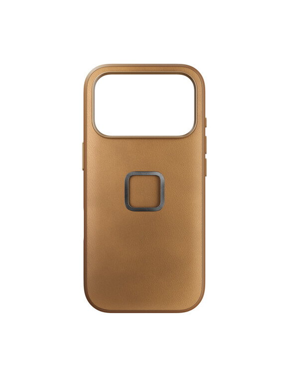Etui Peak Design Mobile Everyday Clarino Case iPhone 17 Pro Tan - brązowy