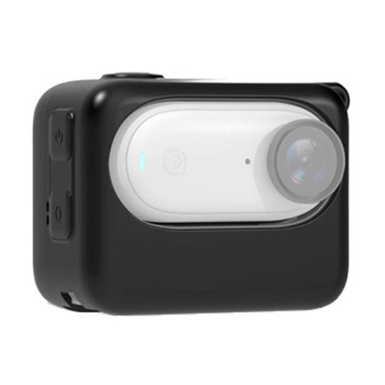 Silikonowe etui PULUZ do kamery Insta360 GO 3 z bazą (czarne)