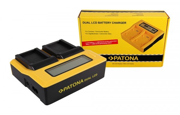 Ładowarka Patona DUAL LCD USB Canon LP-E17