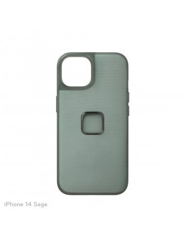 Etui Peak Design Mobile Everyday Case Fabric iPhone 14 - Szarozielone