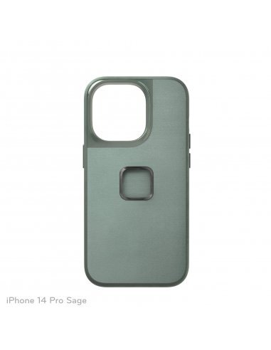 Etui Peak Design Mobile Everyday Case Fabric iPhone 14 PRO- Szarozielone