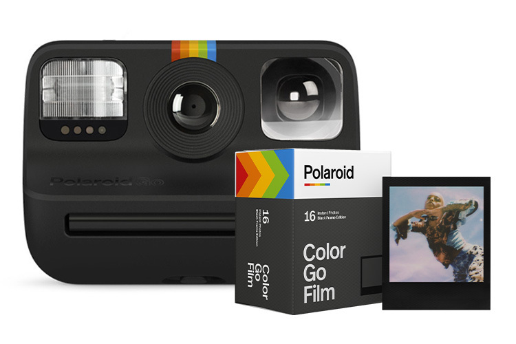 Zestaw Polaroid GO - Black z wkładem 16 zdjęć (czarna ramka)