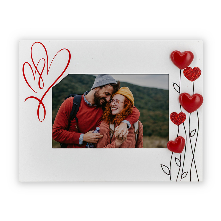 Ramka Italia Hilda  - Pion I Poziom - Biały, 10x15, 10x15 pozioma