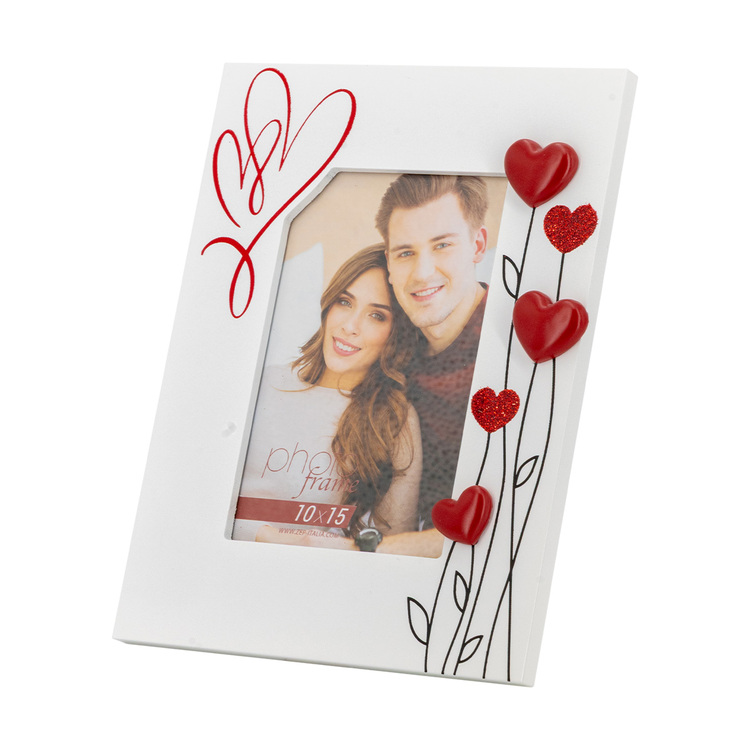 Ramka Italia Hilda  - Pion I Poziom - Biały, 10x15, 10x15 pionowa