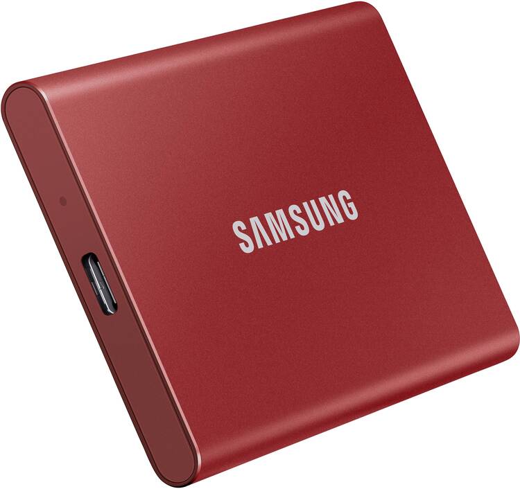 Dysk zewnętrzny SSD Samsung 500GB T7 Czerwony MU-PC500R/WW USB 3.2 Gen 2.