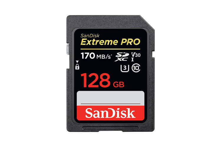 SanDisk SDXC 128GB EXTREME PRO 170 MB/s U3/V30