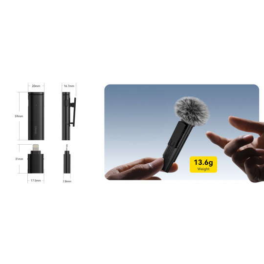 Mikrofon bezprzewodowy Ulanzi WM-10-I - Lightning