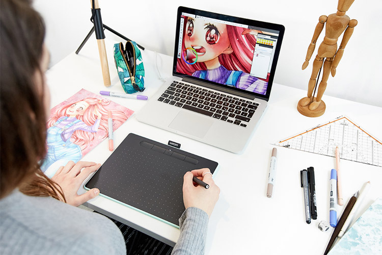 Tablet graficzny Wacom Intuos M Bluetooth CTL-6100WLE-N pistacio