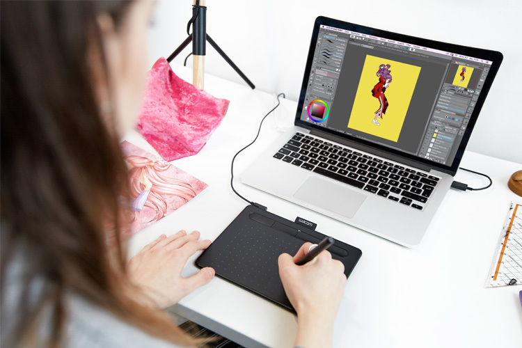 Tablet graficzny Wacom Intuos S Bluetooth CTL-4100WLK-N black