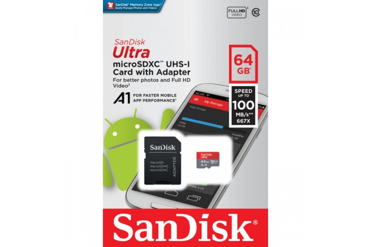 SanDisk micro SDXC 64GB ULTRA 100MB/s
