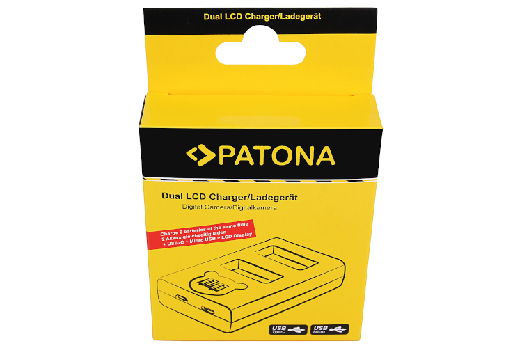 Ładowarka Patona Dual LCD USB Fuji NP-W235