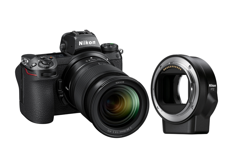 Nikon Z6 II z ob. 24-70mm f/4 S + adapter FTZ