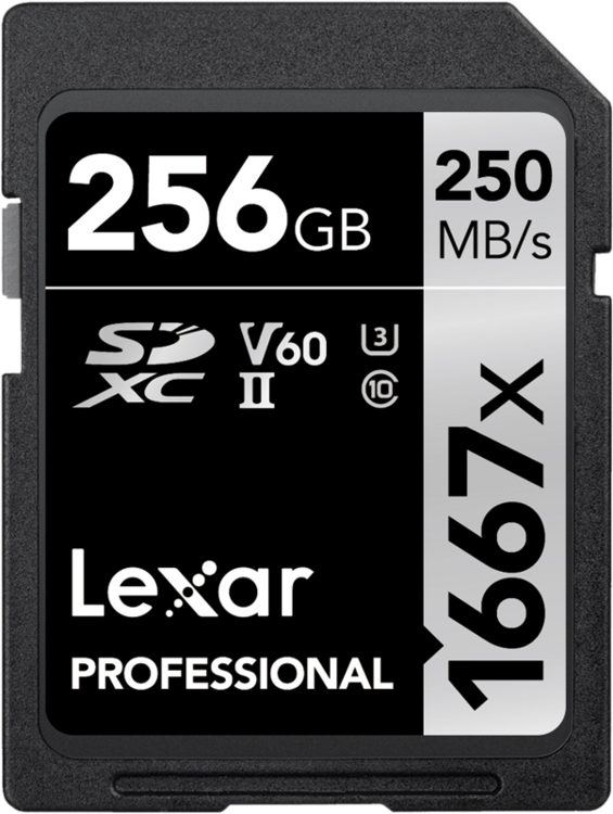 Karta Lexar Pro 1667X SDXC 256GB UHS-II U3 (V60) R250/W120