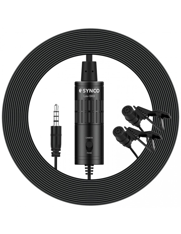 Mikrofon krawatowy podwójny Synco S6D