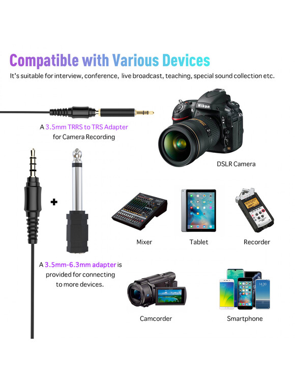 Mikrofon krawatowy z odsłuchem Synco S6M