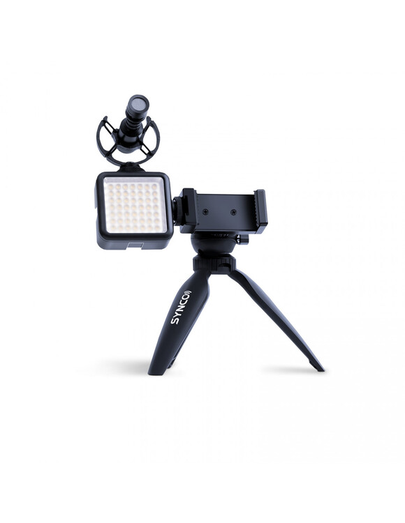Zestaw Synco Vlogger Kit 2 - mikrofon M1S, lampa LED, statyw
