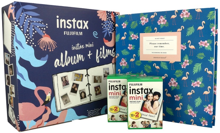 Zestaw akcesoriów Instax - Album Blue bird + wkład 2x20 zdjęć