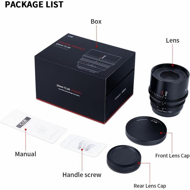 7artisans Vision 25mm T/1.05 (MFT)