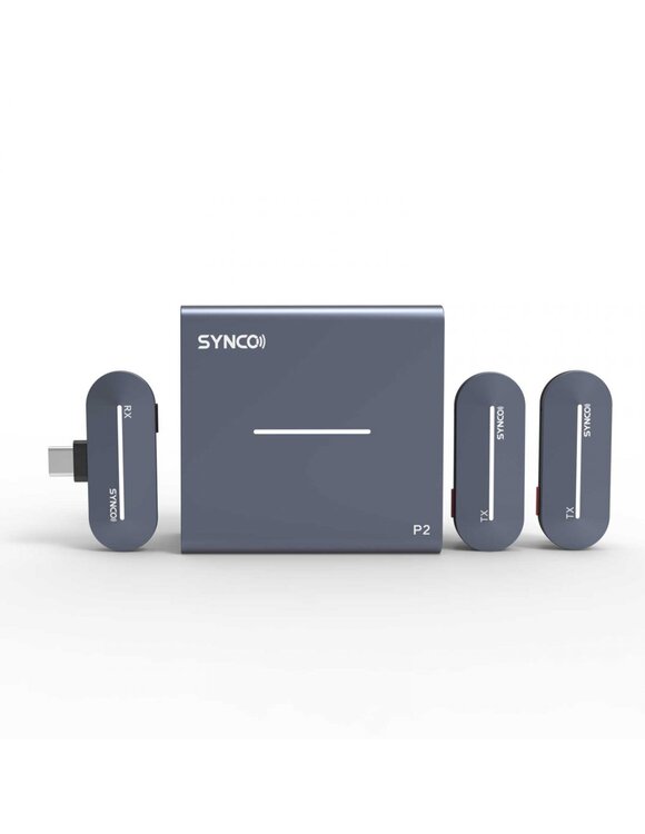 Bezprzewodowy system mikrofonowy 2.4 GHz Synco P2T (USB-C)