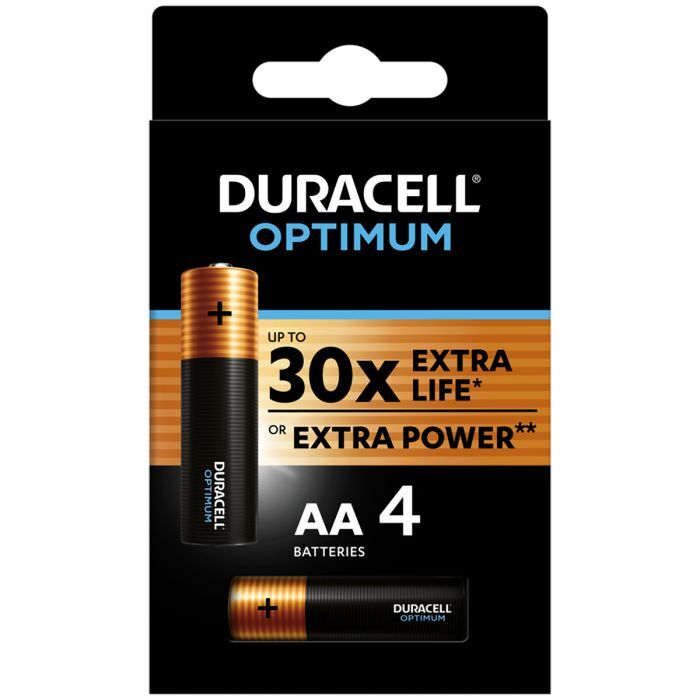 Bateria DURACELL OPTIMUM AA LR06 opakowanie 4 szt.