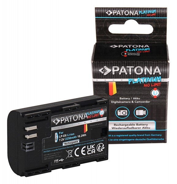 Akumulator Patona LP-E6 z ładowaniem USB (Canon)