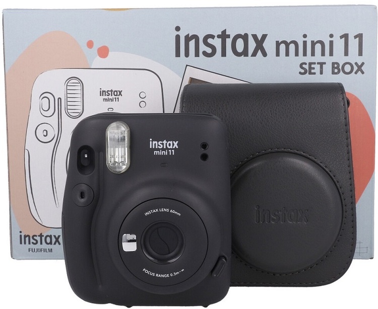 Instax Box mini 11  (szary - charcoal gray) + pokrowiec