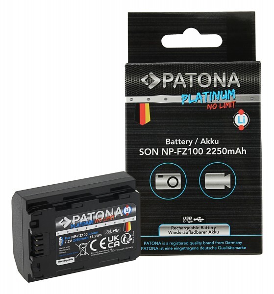 Akumulator Patona NP-FZ100 z ładowaniem USB-C (Sony)