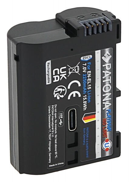 Akumulator Patona EN-EL15 z ładowaniem USB-C (Nikon)