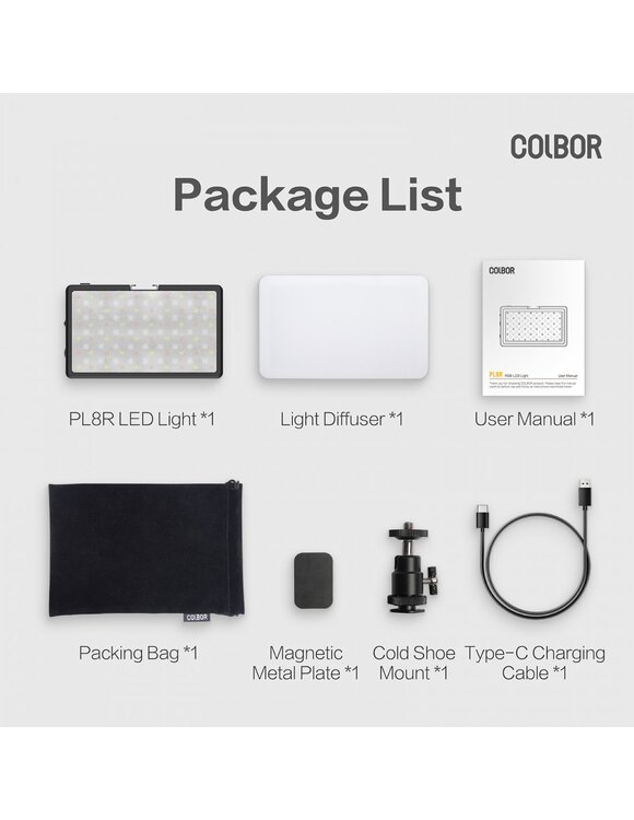 Lampa COLBOR PL8R Led Pocket Panel RGB 2500-9000K