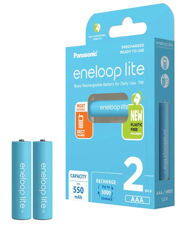 Komplet 2 szt. Akumulatorki ENELOOP Lite AAA 550mAh HR03