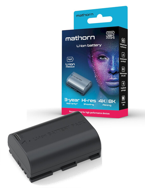 Akumulator Mathorn MB-201 2250mAh USB-C zamiennik LP-E6NH