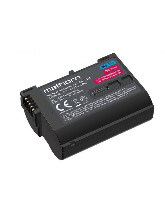 Akumulator Mathorn MB-211 2250mAh USB-C zamiennik EN-EL15C
