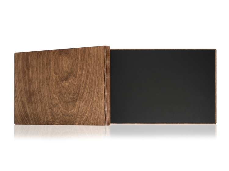 Album Allubra Drewniany (Orzech) skręcany, Memories - karty czarne