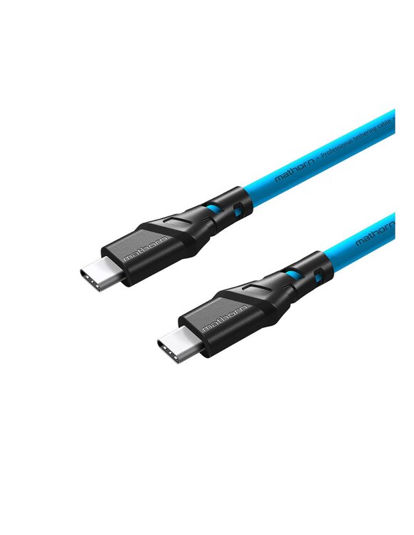 Kabel Mathorn MTC-510 5m 10Gbps 60W USB C-C  ArcticBlue
