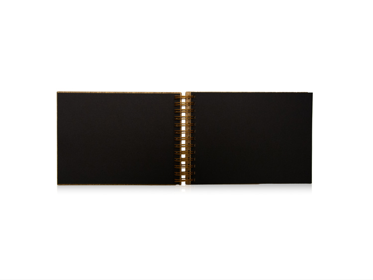 Album Allubra Drewniany (Orzech), Memories Poziom 230x173 - karty czarne