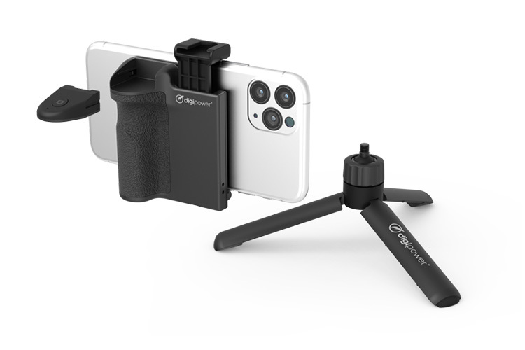 Uchwyt z mikrofonem i lampą Digipower Follow Me (VLG4)