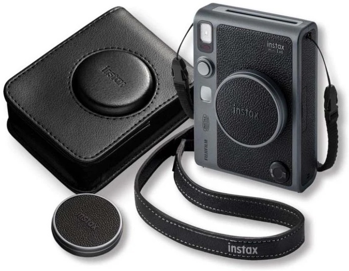 FujiFilm Instax MINI EVO srebrny (TYPE C) z futerałem - edycja specjalna