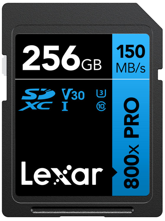 Karta Lexar Pro 800X SDXC 256GB UHS-I U3 (V30) R150/W45