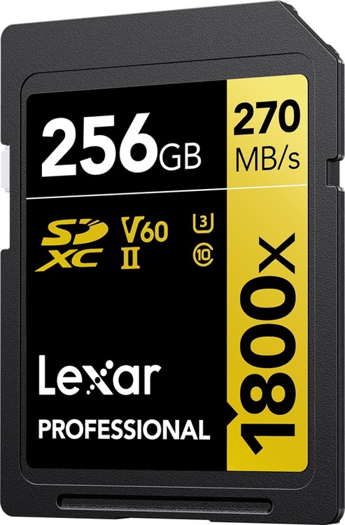 Karta Lexar PRO SDXC 256GB 1800X UHS II U3 V60