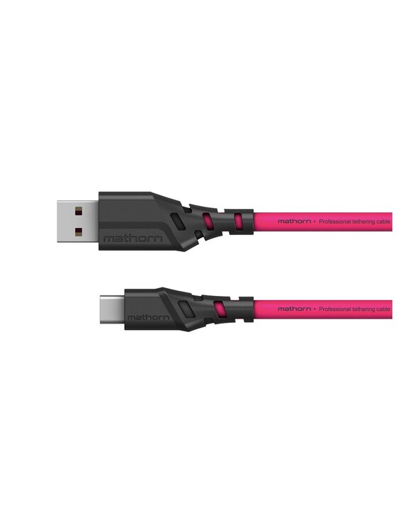 Kabel fotograficzny Mathorn MTC-200M 2m 10Gbps PD60W USB A-C Magenta