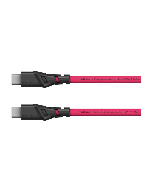 Kabel fotograficzny Mathorn MTC-210M 2m 20Gbps 4K 60Hz PD100W USB C-C Magenta