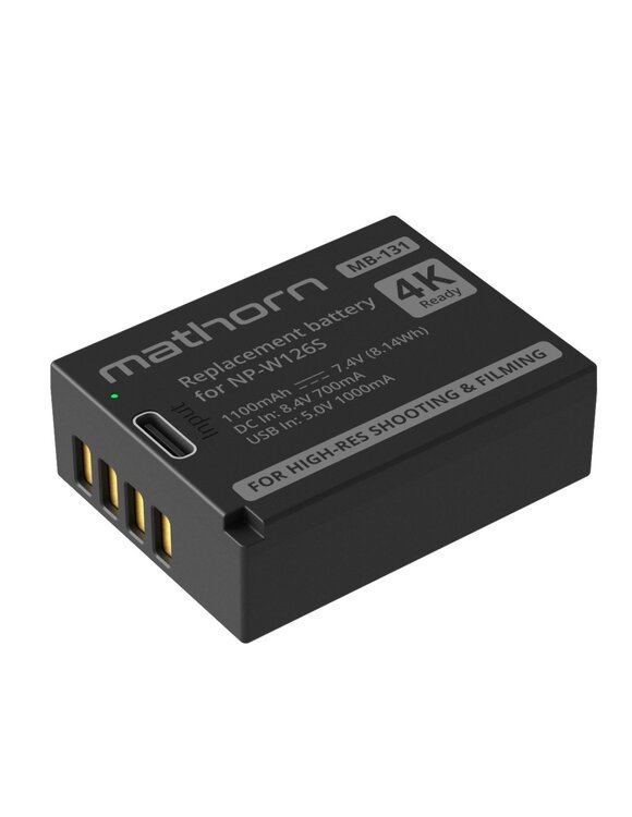 Akumulator Mathorn MB-131A 11000mAh USB-C zamiennik NP-W126S