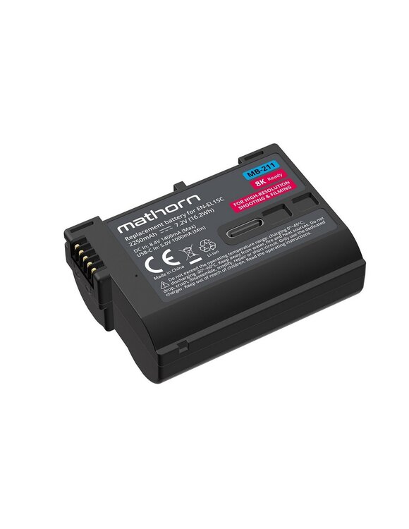 Akumulator Mathorn MB-211A 2250mAh USB-C zamiennik EN-EL15C