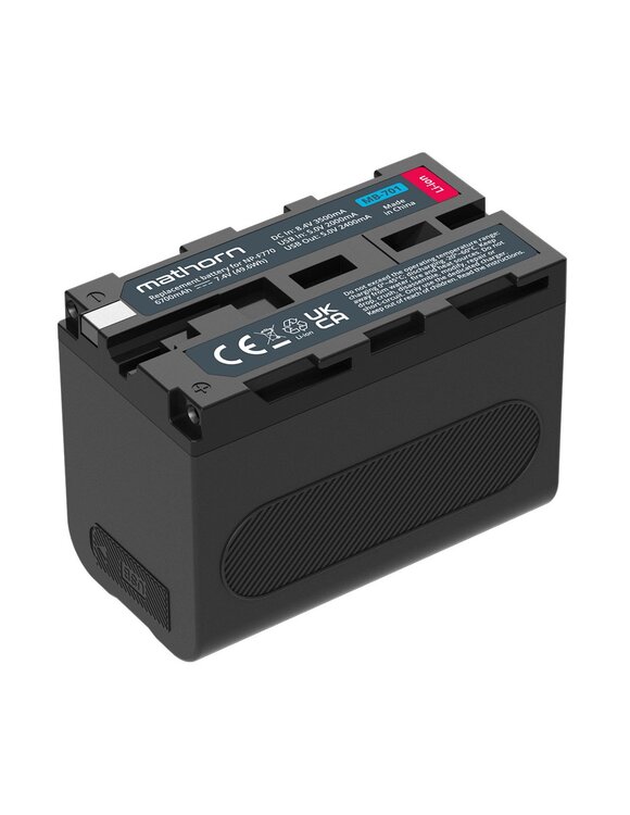 Akumulator Mathorn MB-701 6700mAh USB-C zamiennik NP-F770