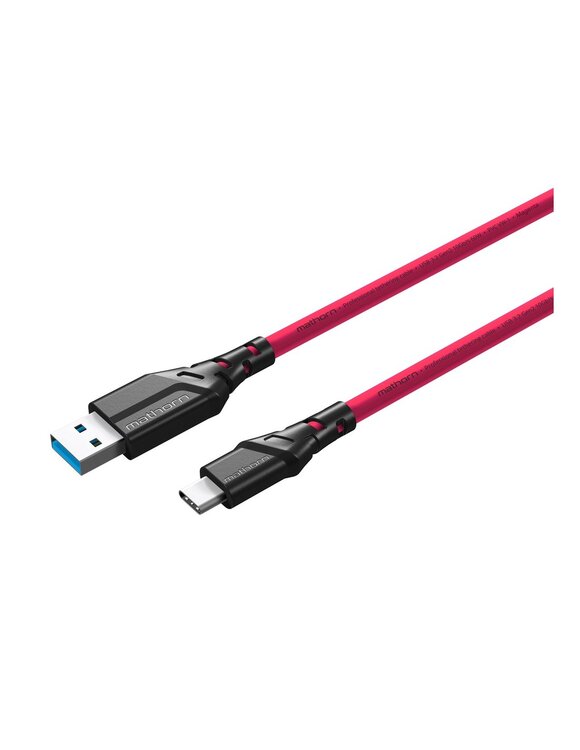 Kabel Mathorn MTC500M USB A-C 5m 10 Gbps 60W Magenta